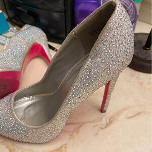 sparkly rinestone heels